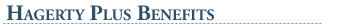 Hagerty Plus Benefits